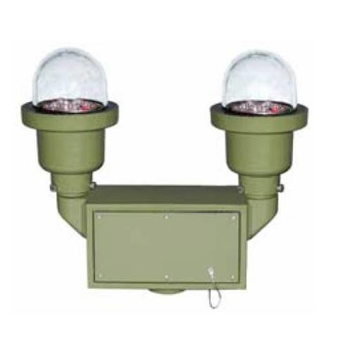 POL-21005-2B-R-M25B-D2-NC-MT (RED LED) 32cd Double Obstruction L.220vAC [green]